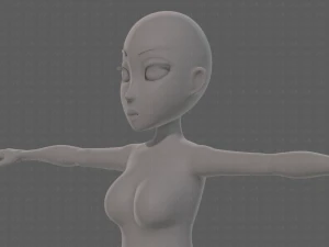 base mesh woman 23 3D Model
