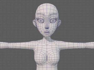 base mesh woman 23 3D Model