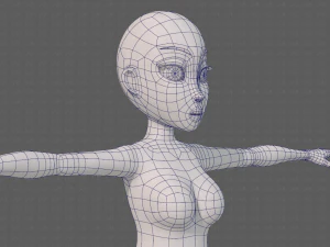 base mesh woman 23 3D Model