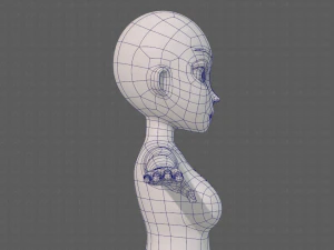 base mesh woman 23 3D Model