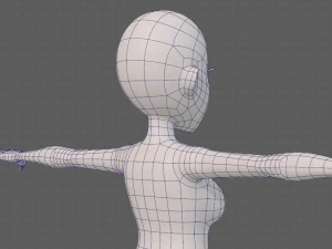 base mesh woman 23 3D Model
