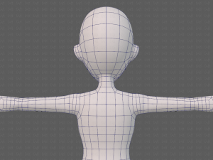 base mesh woman 23 Model 3D