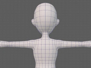 base mesh woman 23 3D Model
