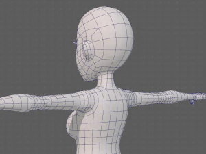 base mesh woman 23 3D Model