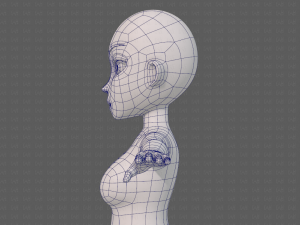 base mesh woman 23 Model 3D