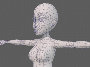 base mesh woman 23 3D Model