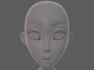 base mesh woman 23 Model 3D