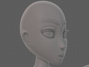 base mesh woman 23 Model 3D