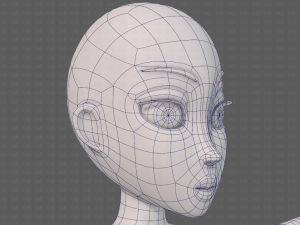 base mesh woman 23 Model 3D