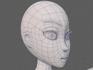 base mesh woman 23 3D Model