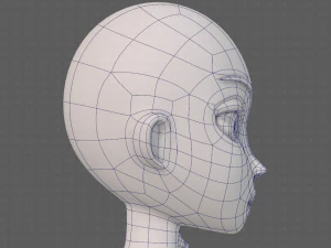 base mesh woman 23 3D Model