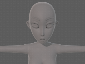 base mesh woman 23 Model 3D