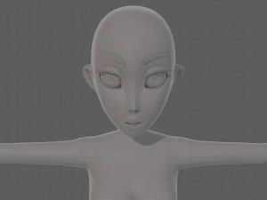 base mesh woman 23 3D Model