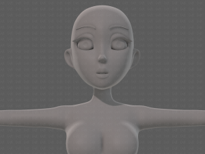 base mesh woman 23 Model 3D