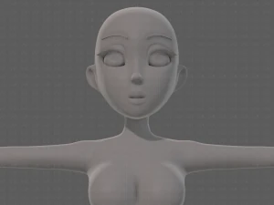 base mesh woman 23 3D Model