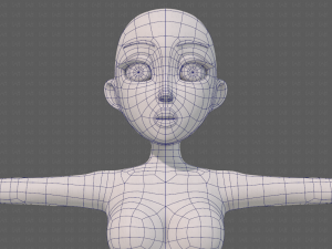 base mesh woman 23 Model 3D