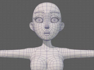 base mesh woman 23 3D Model