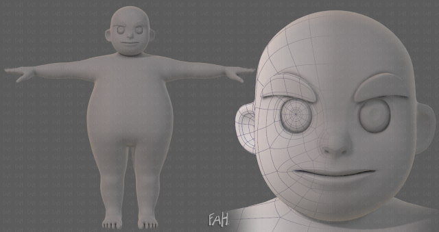 base mesh boy character v12 3D Model .c4d .max .obj .3ds .fbx .stl .blend 