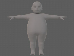 base mesh boy character v12 3D Model