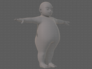 base mesh boy character v12 3D Model