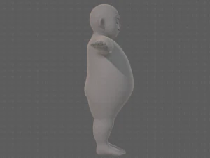 base mesh boy character v12 3D Model
