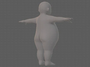base mesh boy character v12 3D Model