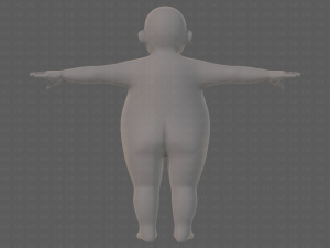 base mesh boy character v12 3D Model