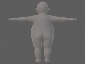 base mesh boy character v12 3D Model