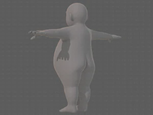 base mesh boy character v12 3D Model