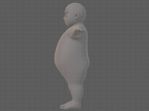 base mesh boy character v12 3D Model