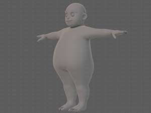 base mesh boy character v12 3D Model