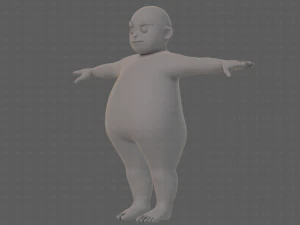 base mesh boy character v12 3D Model