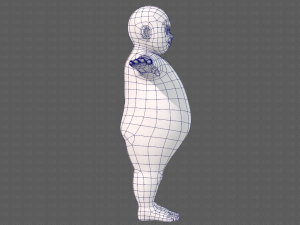 base mesh boy character v12 3D Model