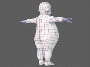 base mesh boy character v12 3D Model