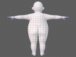 base mesh boy character v12 3D Model