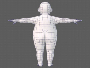base mesh boy character v12 3D Model