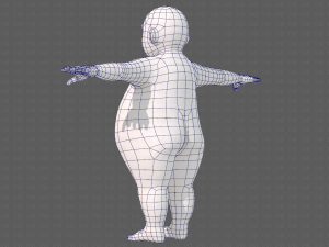 base mesh boy character v12 3D Model