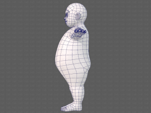 base mesh boy character v12 3D Model
