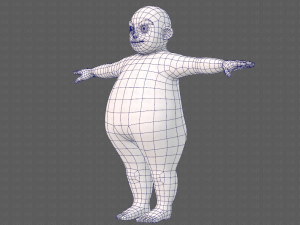 base mesh boy character v12 3D Model