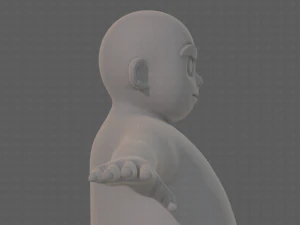 base mesh boy character v12 3D Model
