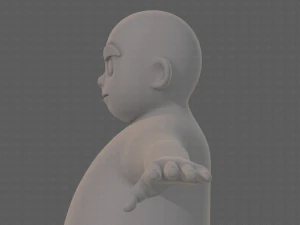 base mesh boy character v12 3D Model