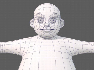 base mesh boy character v12 3D Model