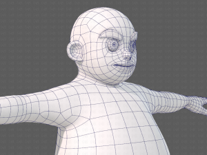 base mesh boy character v12 3D Model
