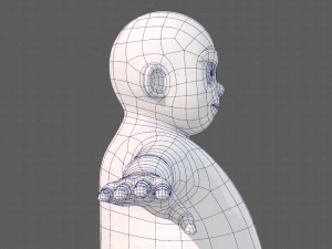 base mesh boy character v12 3D Model