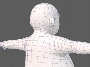 base mesh boy character v12 3D Model