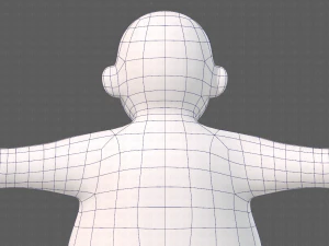 base mesh boy character v12 3D Model