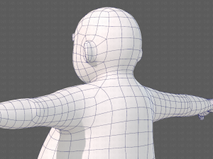 base mesh boy character v12 3D Model
