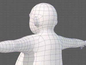 base mesh boy character v12 3D Model