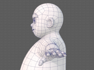 base mesh boy character v12 3D Model