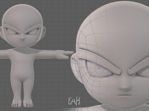 cartoon child v04 3D Model